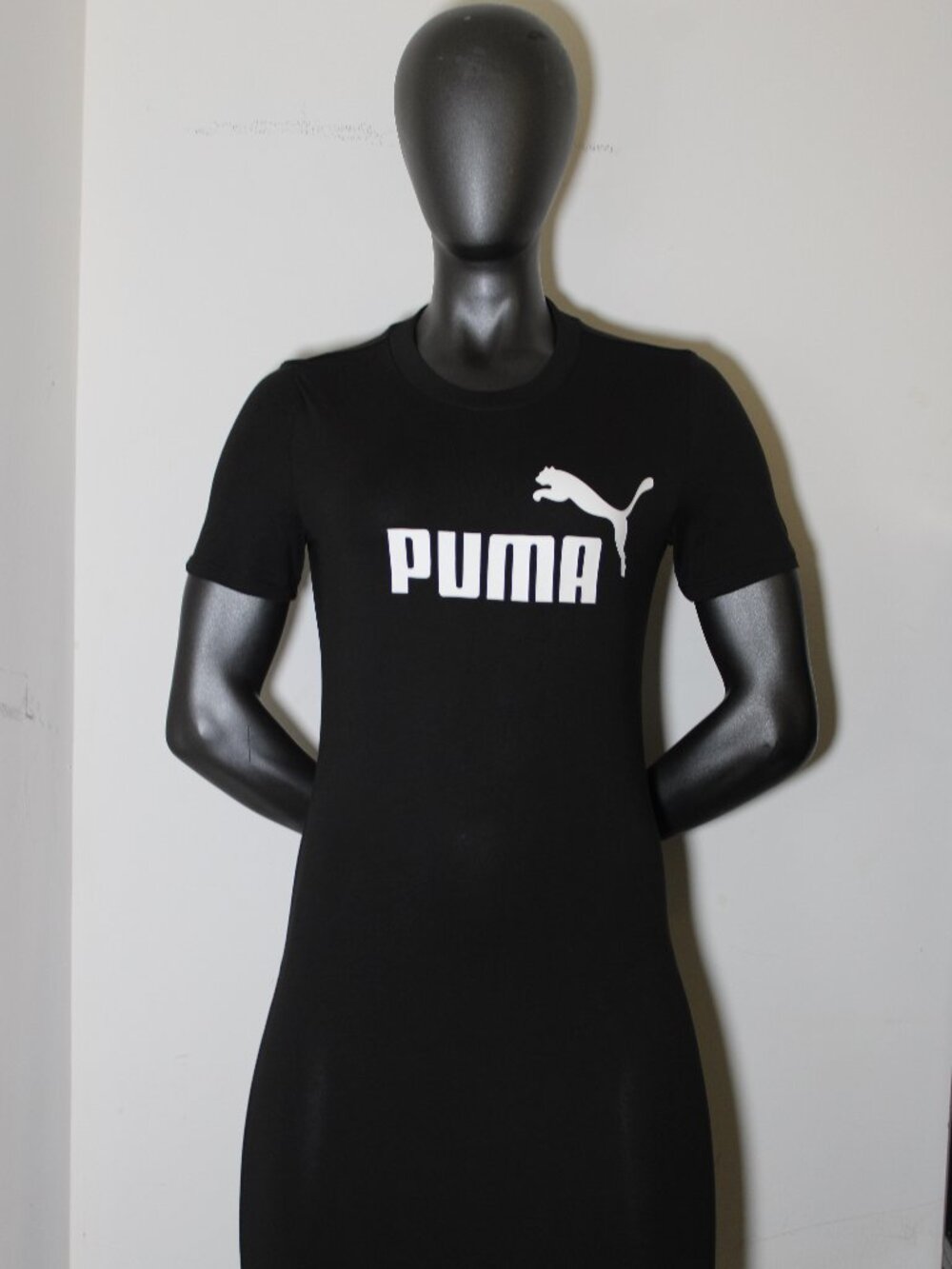 Puma L81834 Women's Black Logo T-Shirt Dress Size Small